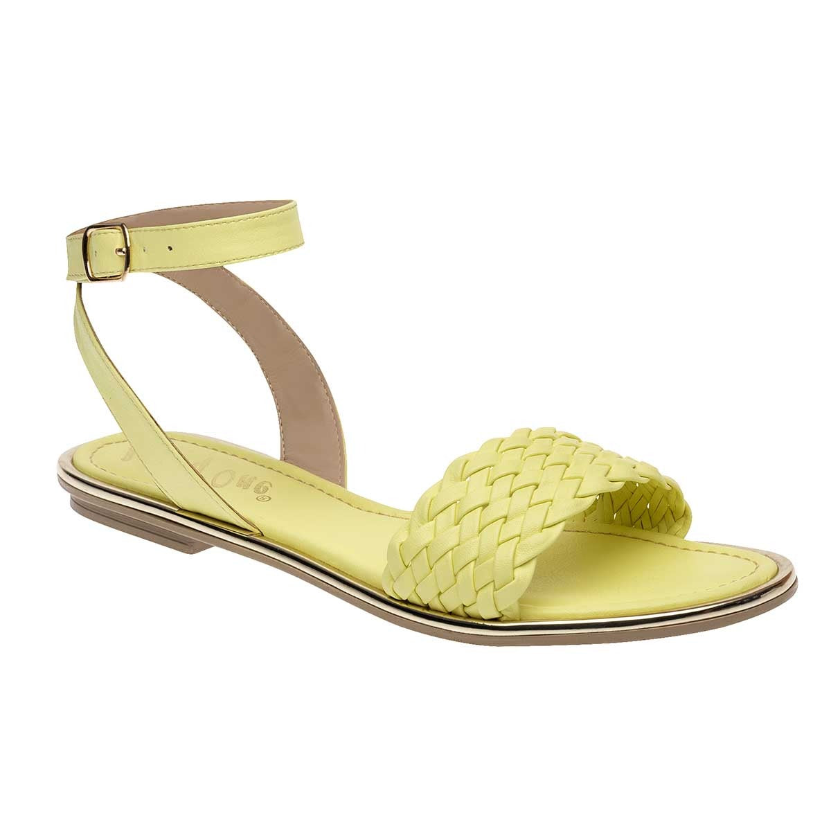 Sandalias de piso Exterior Sintético Color Amarillo Para Mujer De RBCOLLECTION