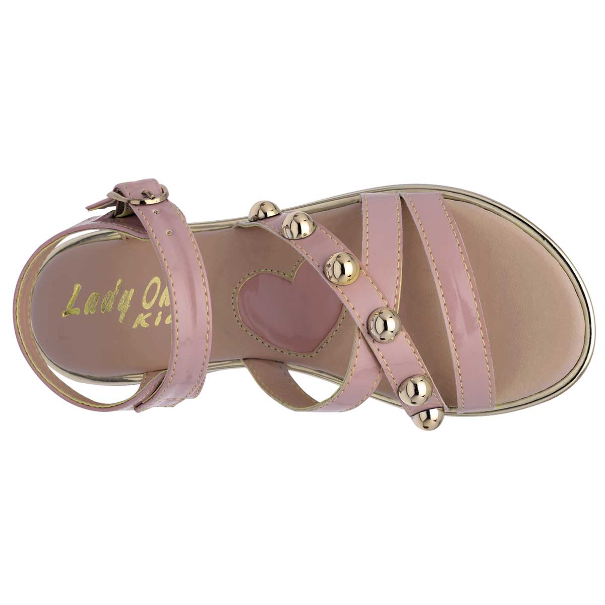 Sandalias Exterior Sintético Color Rosa De Charol Para Niña De RBCOLLECTION