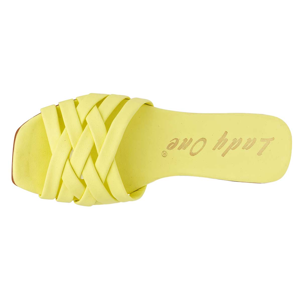 Sandalias de piso Exterior Sintético Color Amarillo Para Mujer De RBCOLLECTION