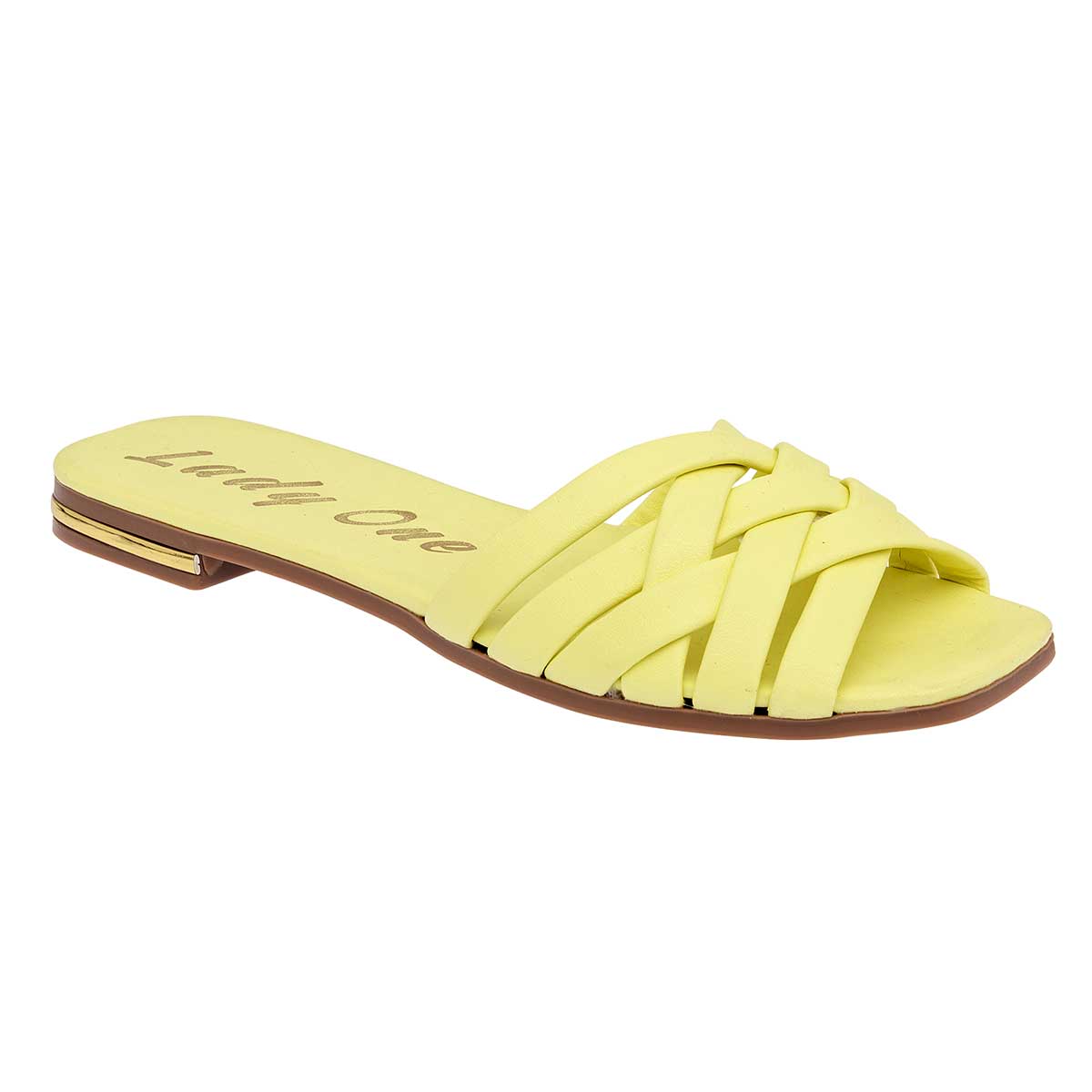 Sandalias de piso Exterior Sintético Color Amarillo Para Mujer De RBCOLLECTION