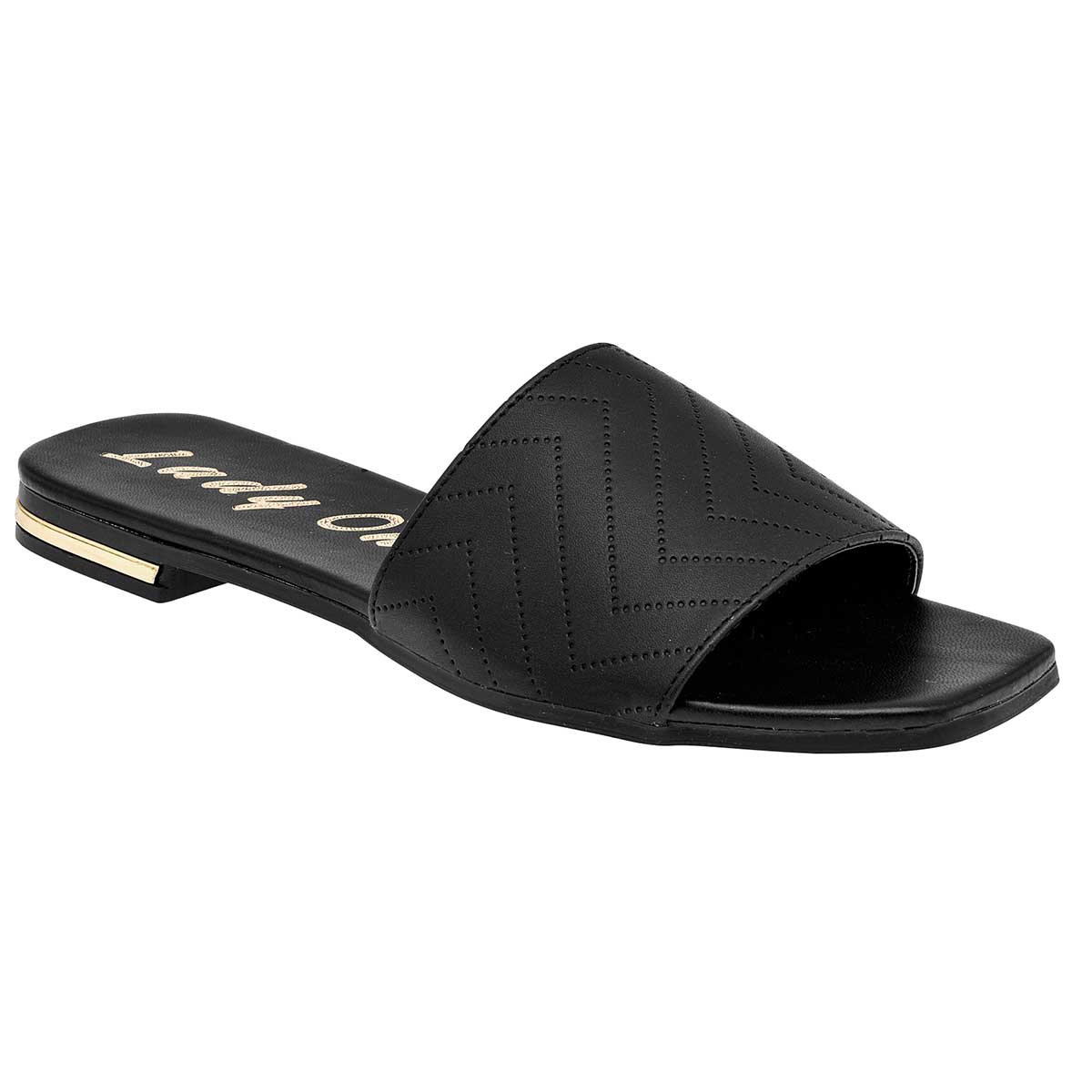 Sandalias de piso Exterior Sintético Color Negro Para Mujer De RBCOLLECTION