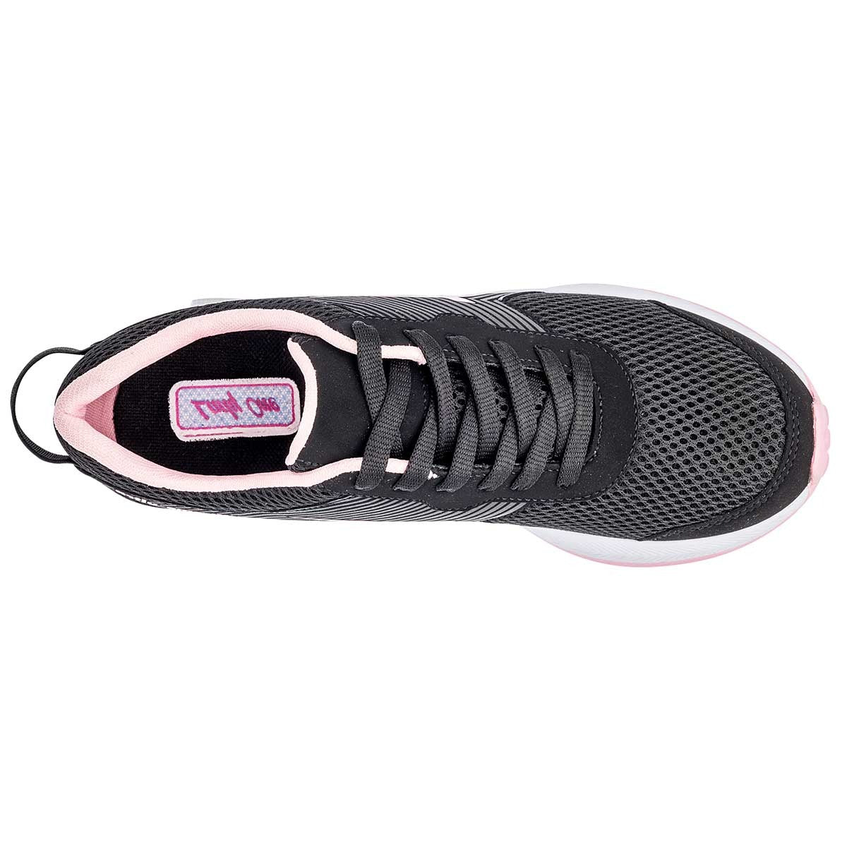 Tenis tipo deportivo Exterior Textil Color Negro Para Mujer De Lady One