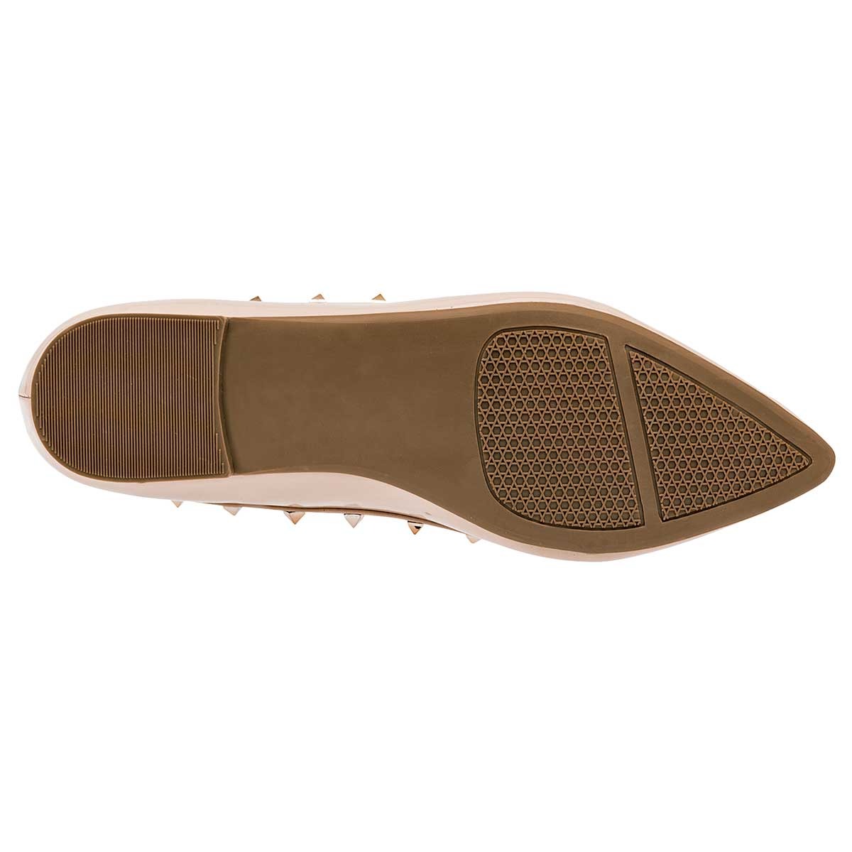 Flats puntales Exterior Piel sintética Color Beige Para Mujer De Lady Paulina