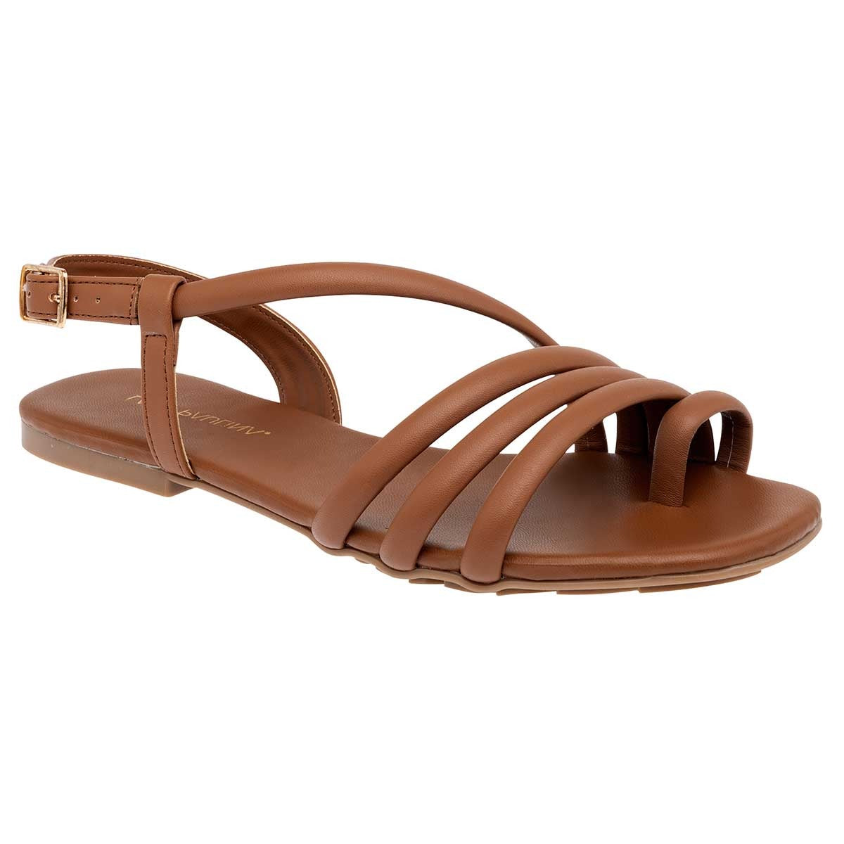 Sandalias de piso Exterior Sintético Color Camel Para Mujer De Lady Paulina
