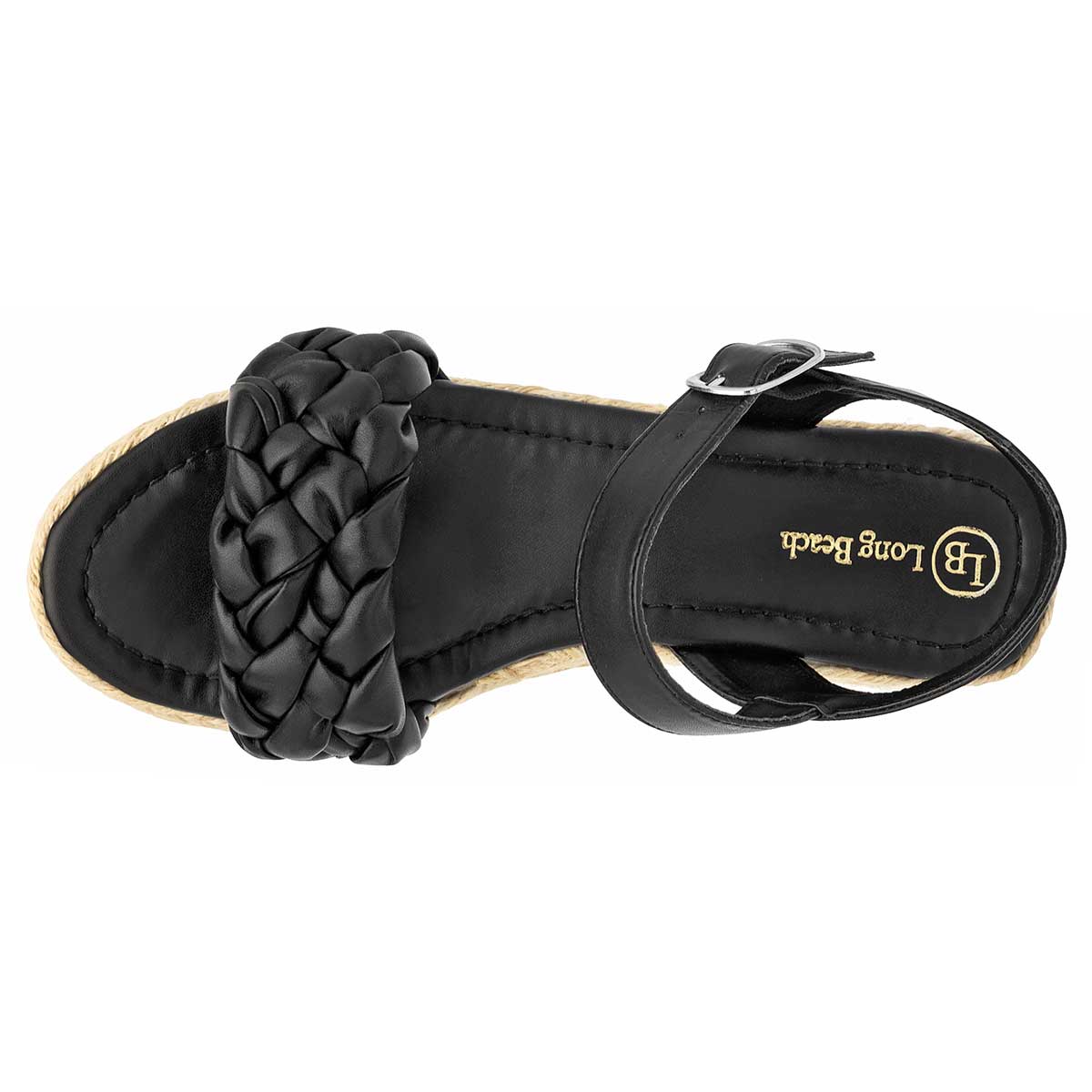 Sandalias con plataforma Exterior Sintético Color Negro Para Mujer De Long Beach