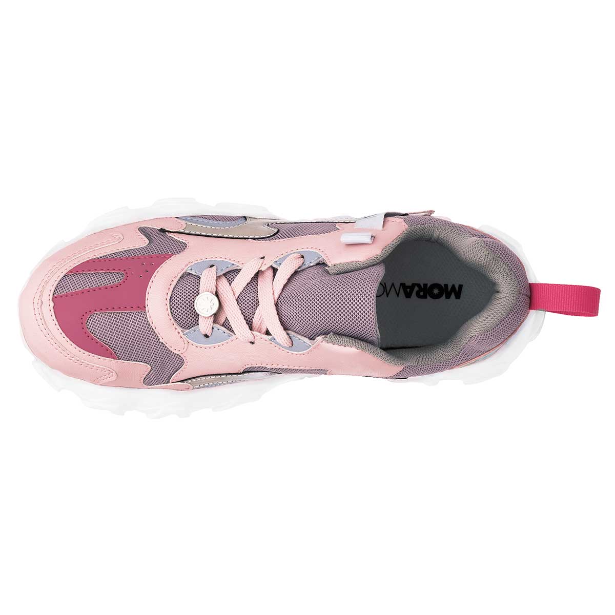 Tenis tipo deportivo Exterior Sintético Color Rosa Para Mujer De Moramora