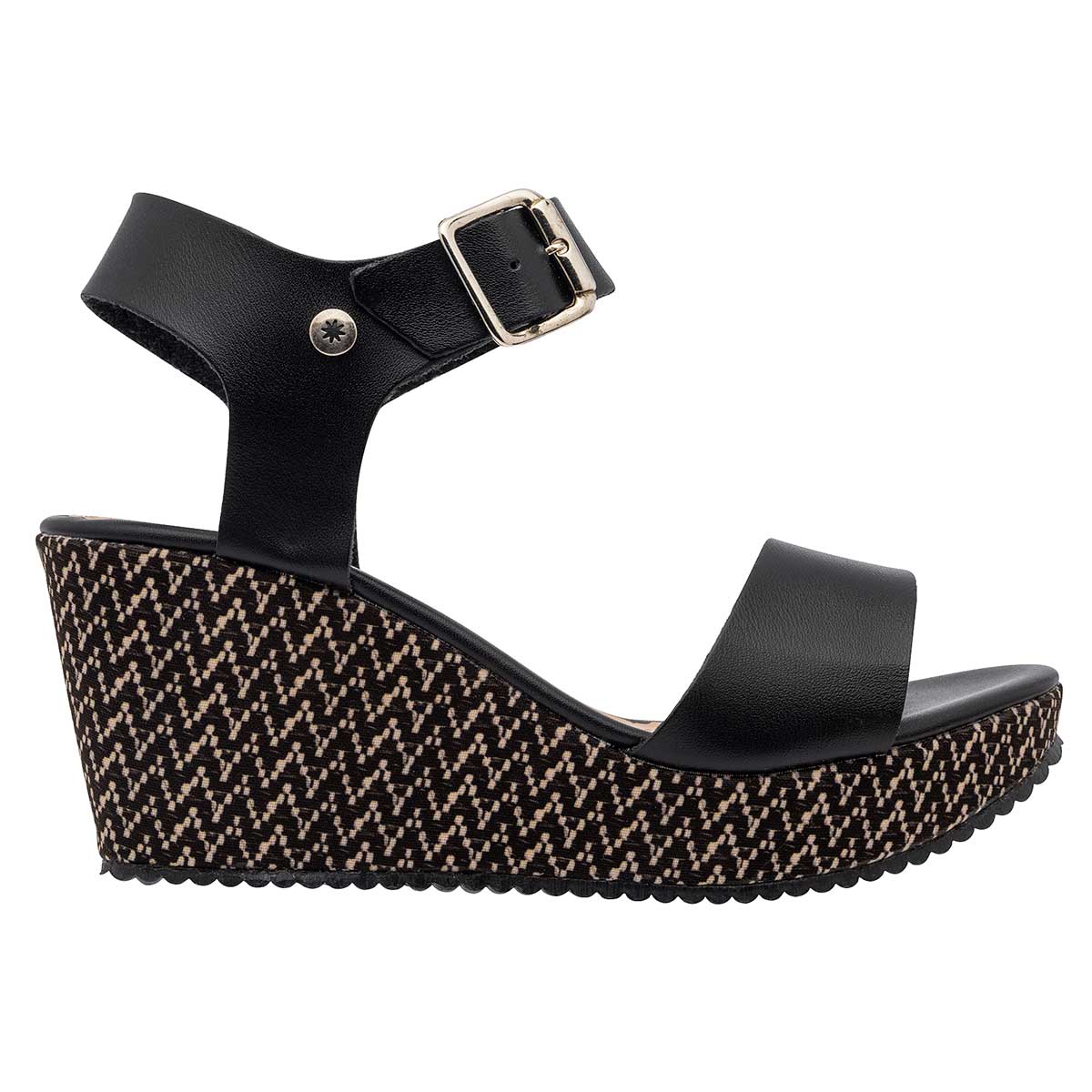 Sandalias con plataforma Exterior Piel sintética Color Negro Para Mujer De MORAMORA