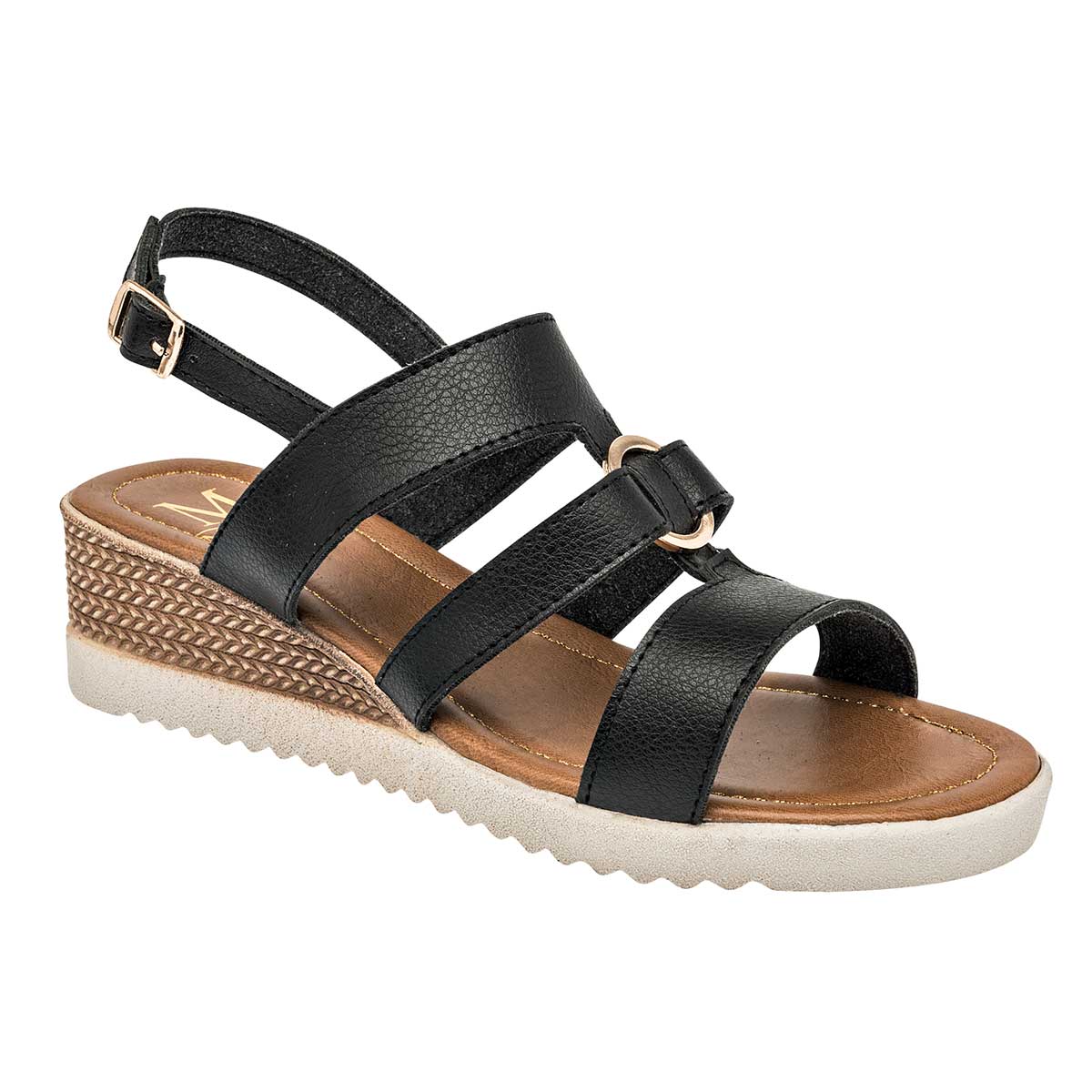 Sandalias con plataforma Exterior Sintético Color Negro Para Mujer De RBCOLLECTION