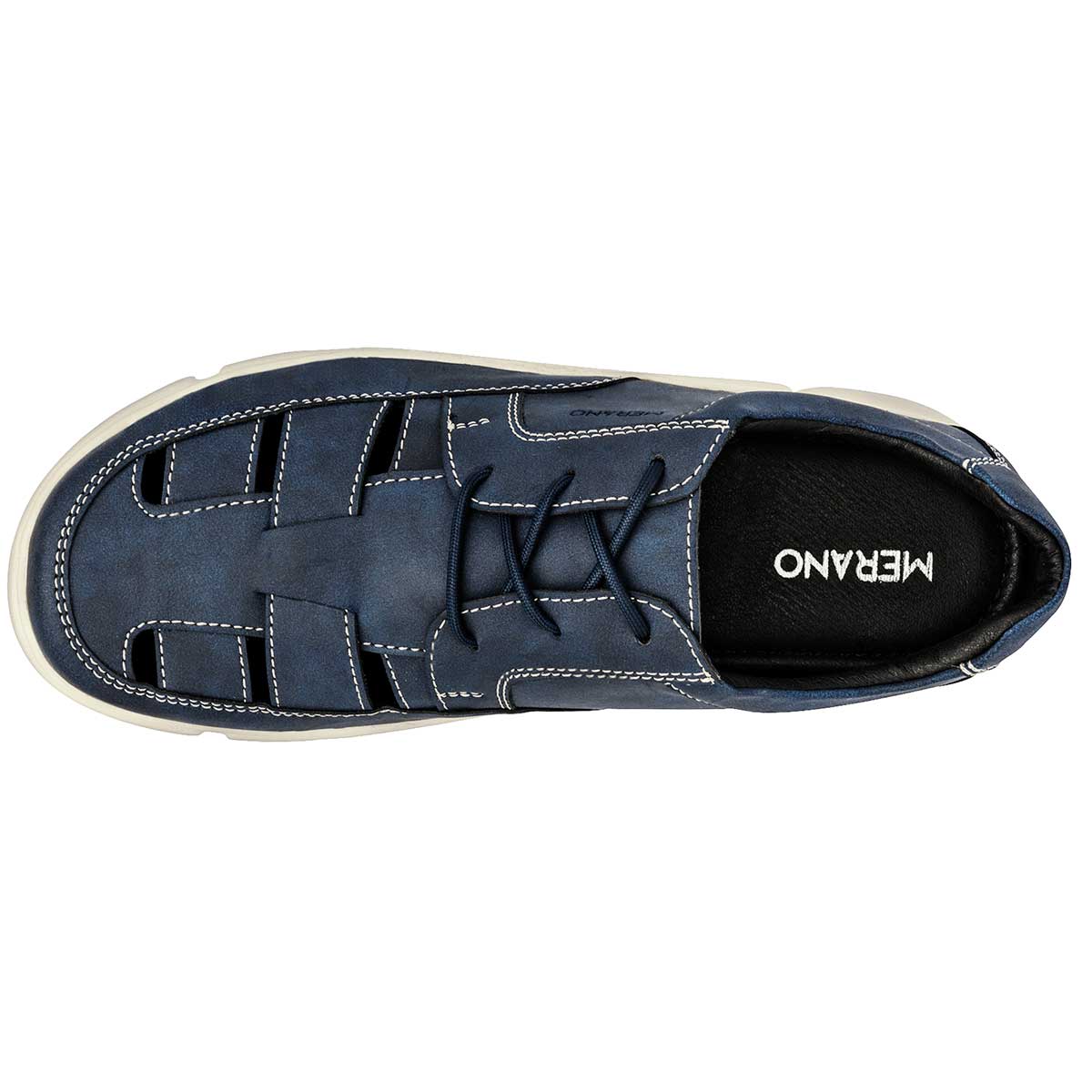 Sandalias Casuales Exterior Piel sintética Color Marino Para Hombre De Merano