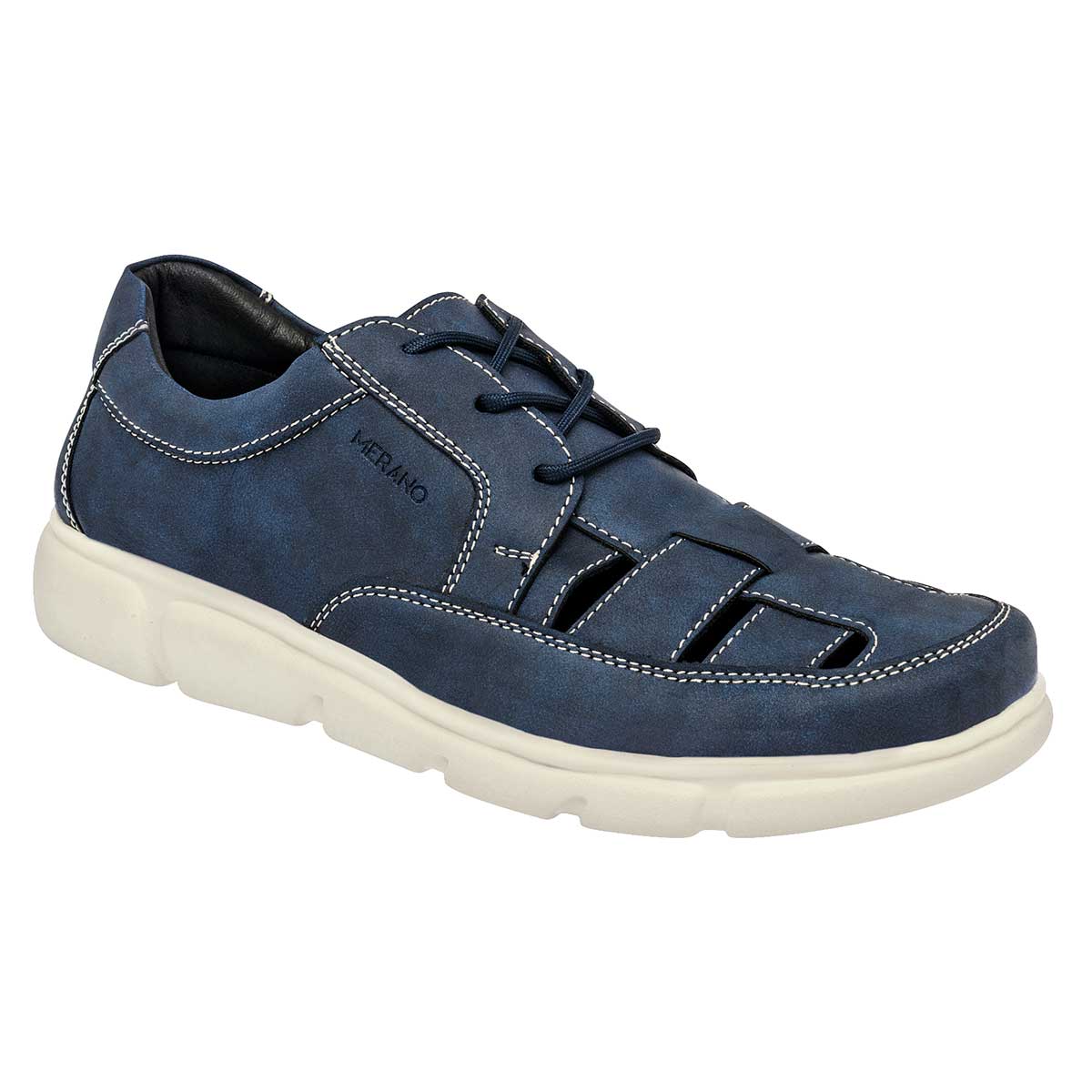 Sandalias Casuales Exterior Piel sintética Color Marino Para Hombre De Merano