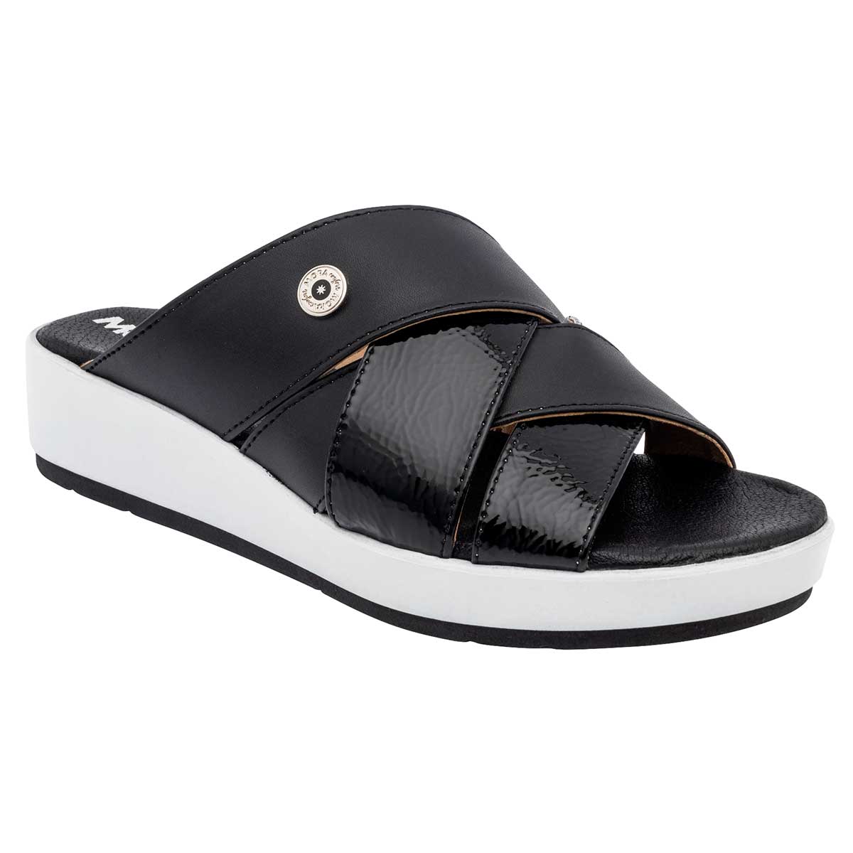 Sandalias con plataforma Exterior Sintético Color Negro Para Mujer De Mora Confort