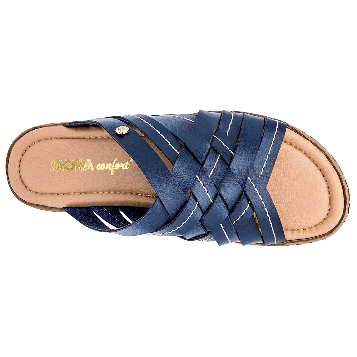 Sandalias con plataforma Exterior Sintético Color Marino Para Mujer De Mora Confort