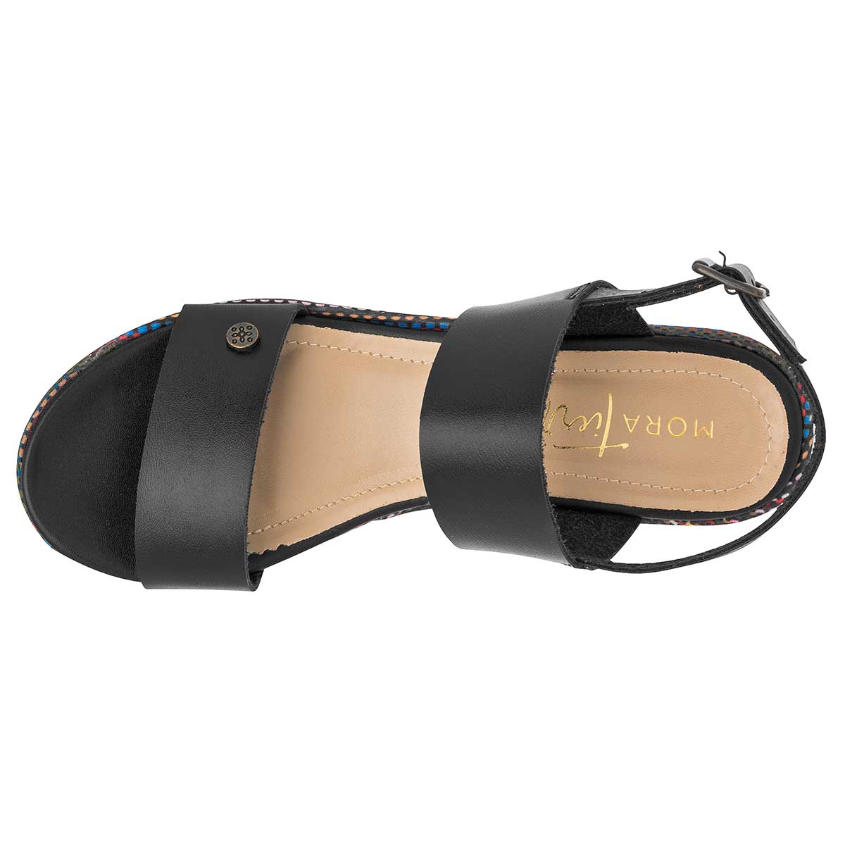 Sandalias con plataforma Exterior Sintético Color Negro Para Mujer De Mora Tierra