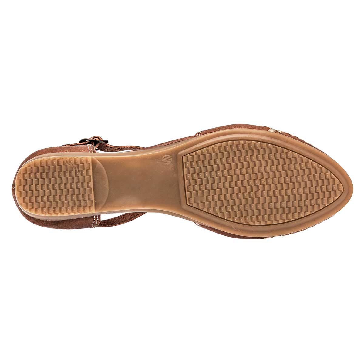 Sandalias de piso Exterior Piel Color Café Para Mujer De Mora Tierra