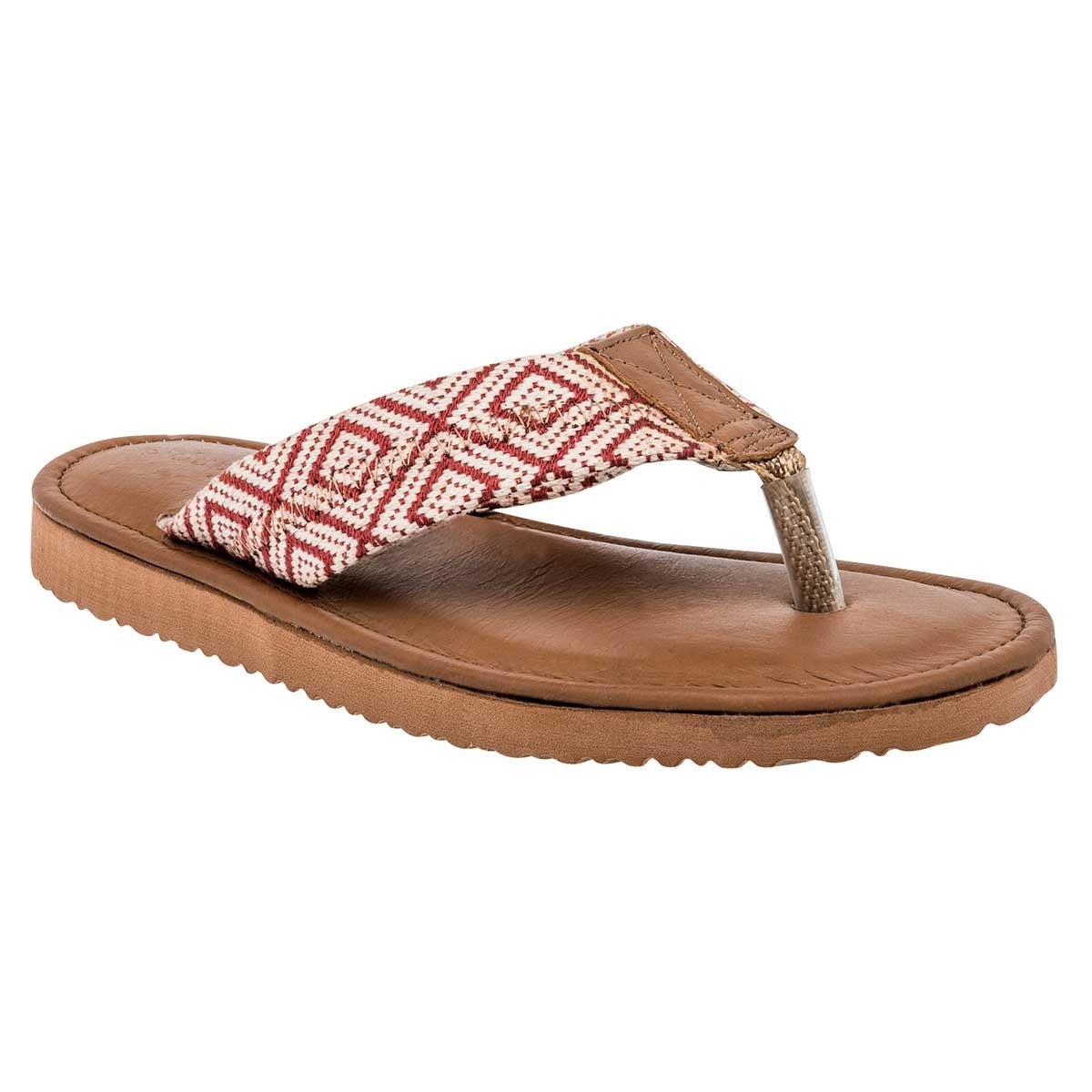 Sandalias de piso Exterior Textil Color Beige Para Mujer De Mora Tierra