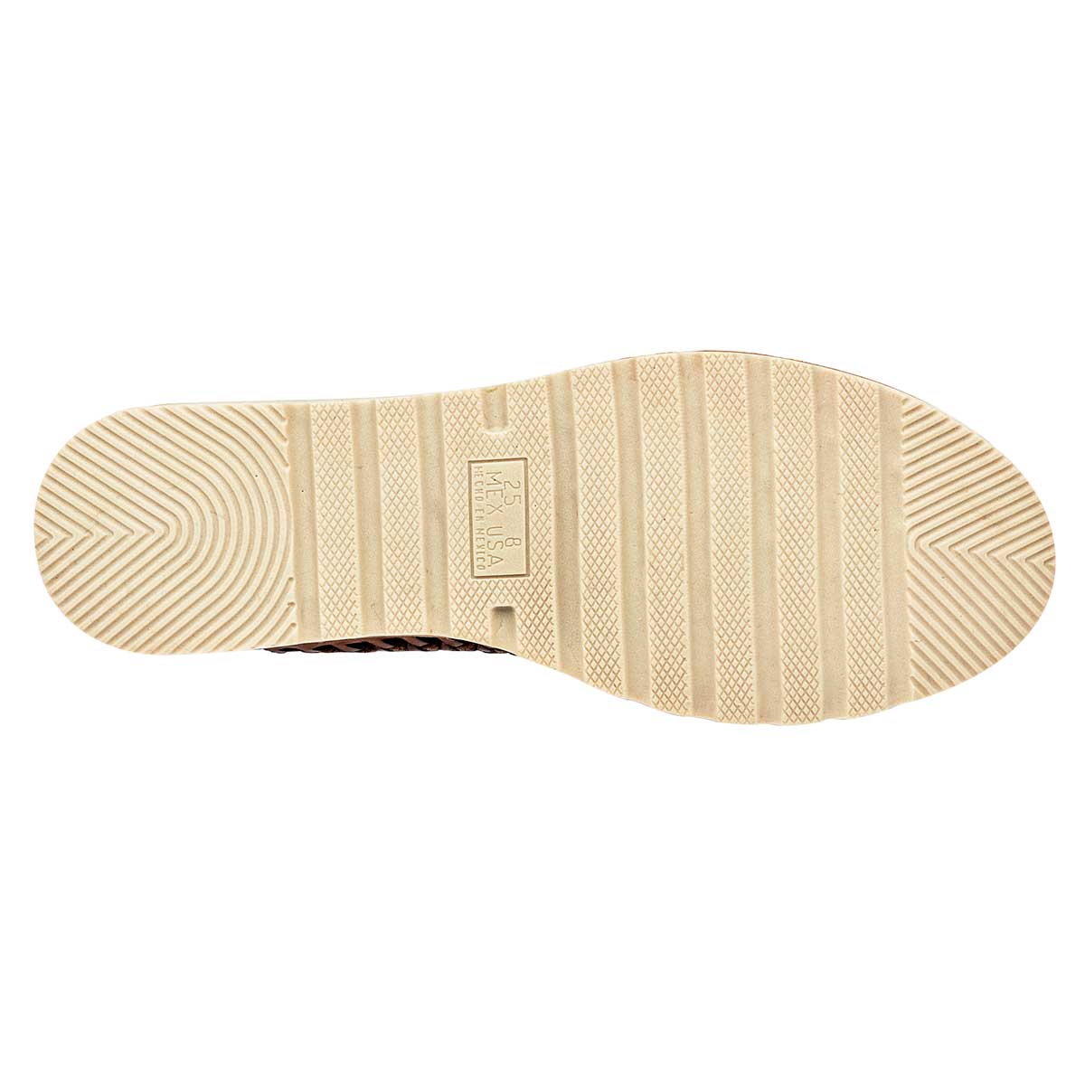 Sandalias de piso Exterior Piel Color Camel Para Mujer De Mora Tierra