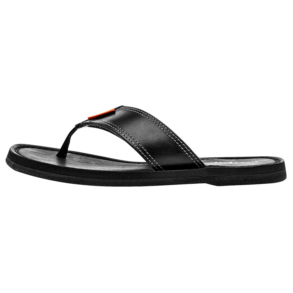 Sandalias Casuales Exterior Piel Color Negro Para Hombre De Mora Tierra