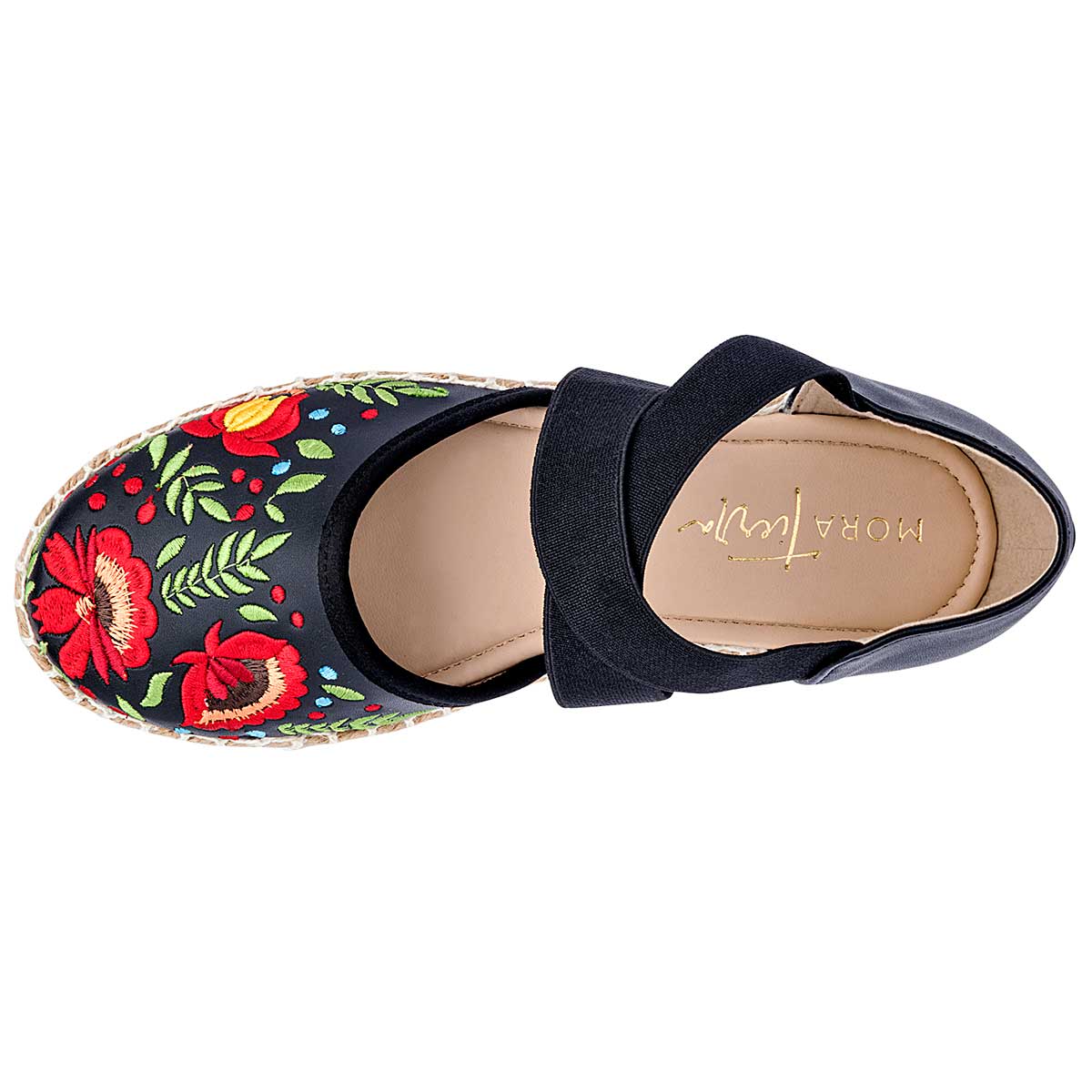 Sandalias de piso Exterior Sintético Color Negro Para Mujer De Mora Tierra
