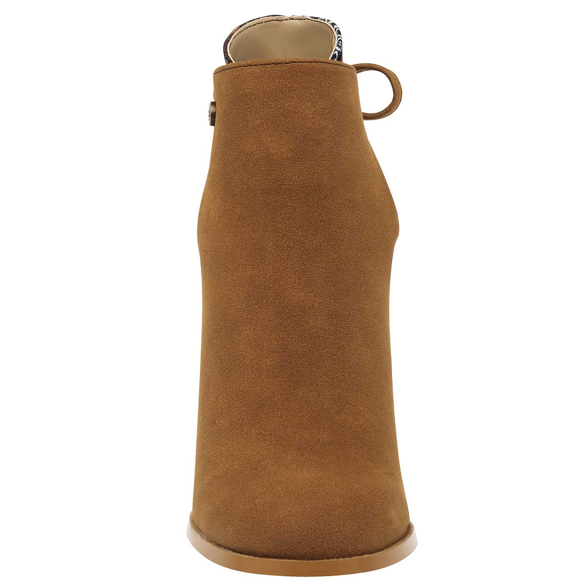 Botín con tacón Exterior Textil Color Camel Para Mujer De Mora Tierra