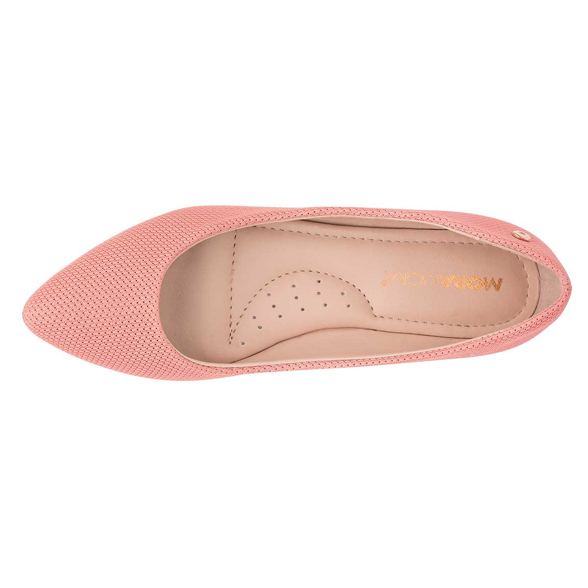 Flats clásicas Exterior Textil Color Rosa Para Mujer De Moramora