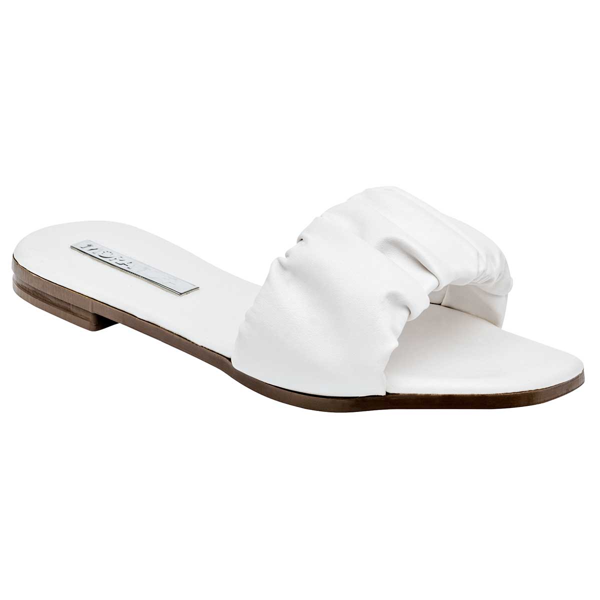 Sandalias de piso Exterior Sintético Color Blanco Para Mujer De Moramora