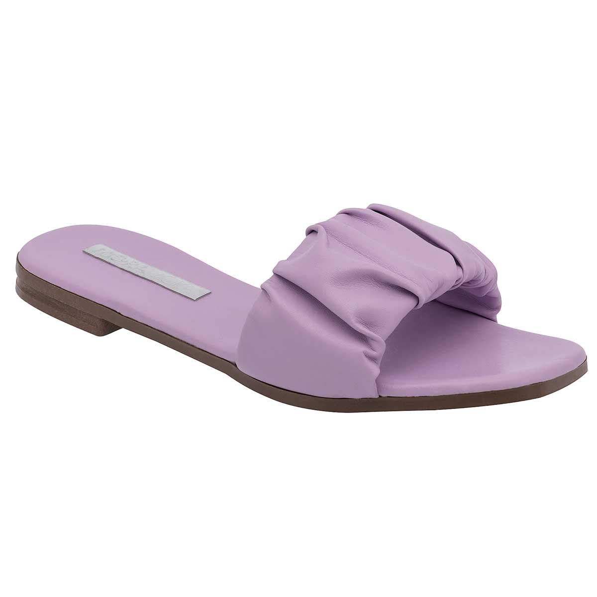 Sandalias de piso Exterior Sintético Color Lila Para Mujer De Moramora