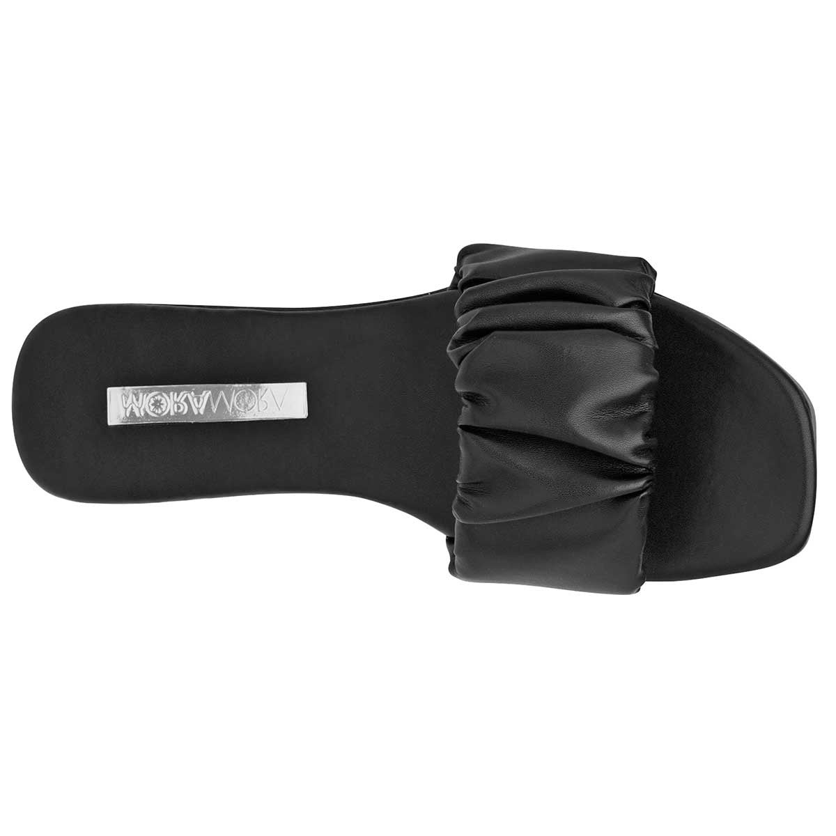 Sandalias de piso Exterior Sintético Color Negro Para Mujer De Moramora