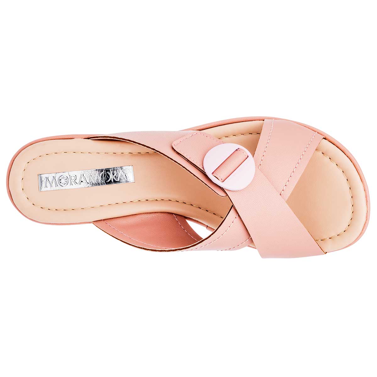 Sandalias con plataforma Exterior Sintético Color Rosa Para Mujer De Moramora