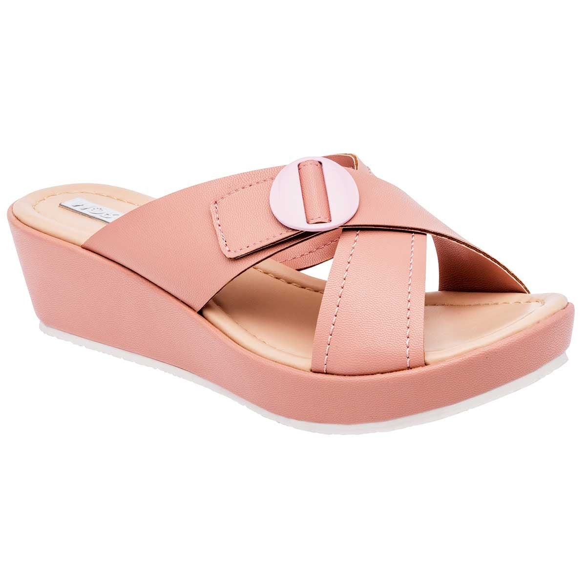 Sandalias con plataforma Exterior Sintético Color Rosa Para Mujer De Moramora