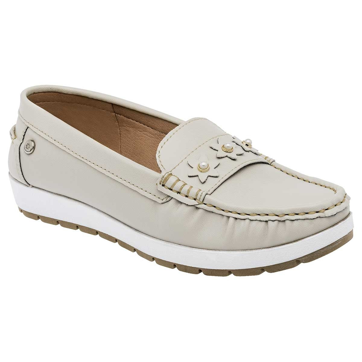 Loafers Exterior Sintético Color Blanco Para Mujer De Moramora