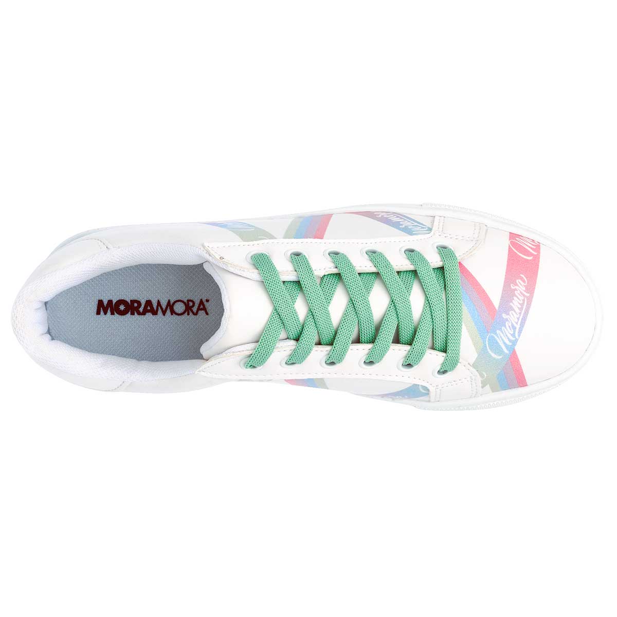 Tenis con cordones Exterior Sintético Color Blanco Para Mujer De Moramora