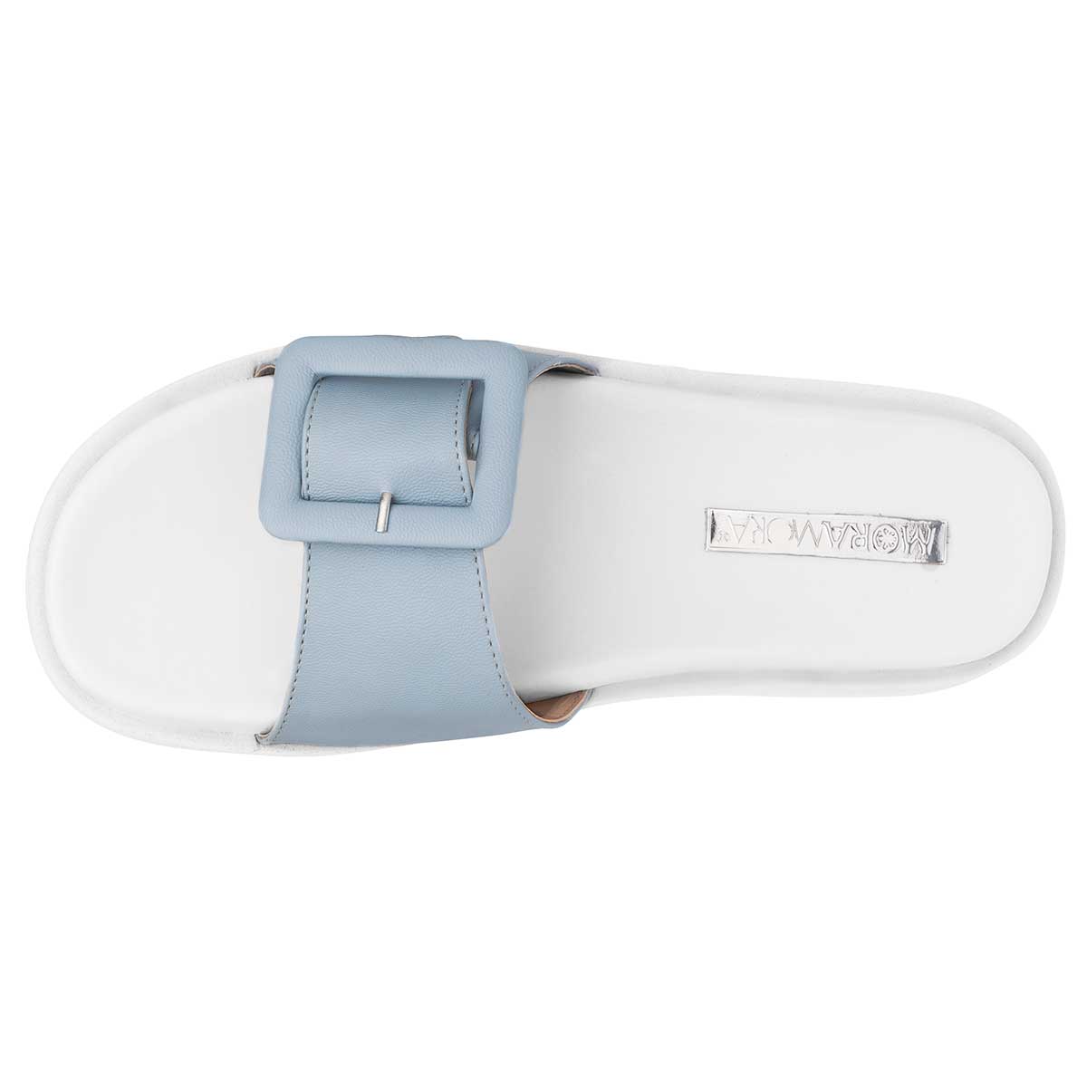 Sandalias clásicas Exterior Sintético Color Azul Para Mujer De Moramora