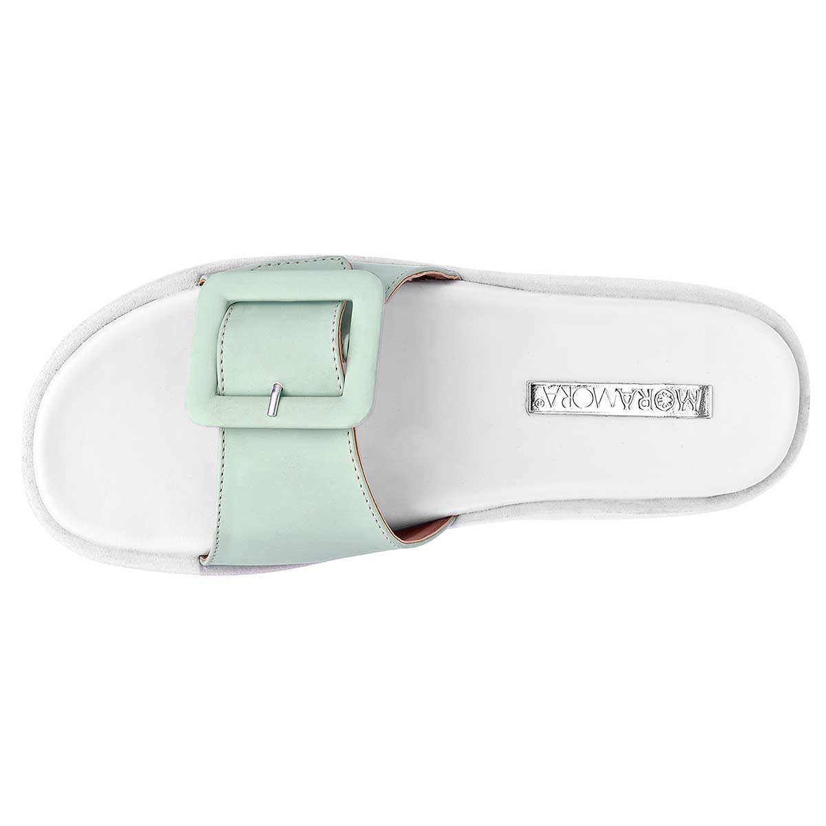 Sandalias clásicas Exterior Sintético Color Verde Para Mujer De Moramora