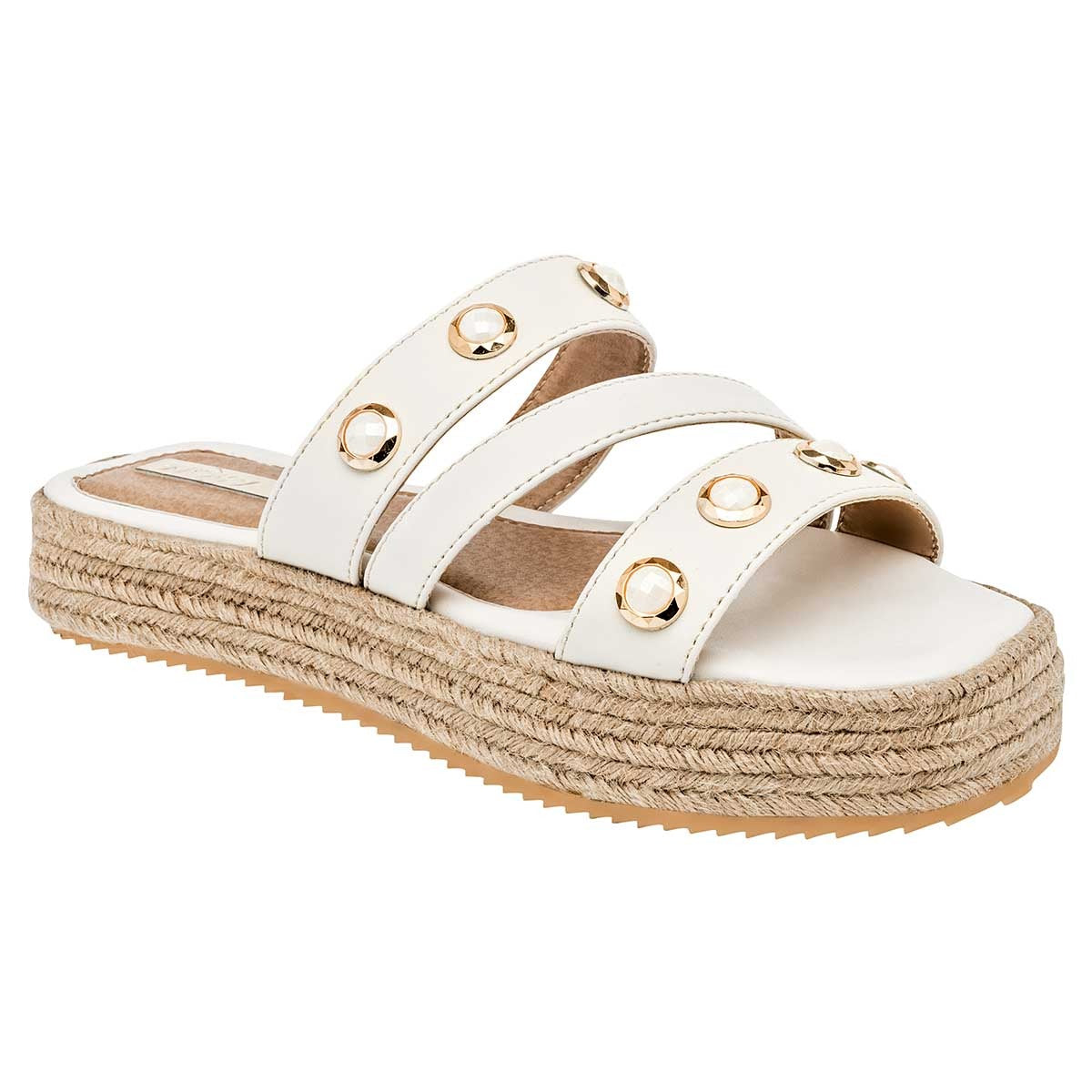 Sandalias con plataforma Exterior Sintético Color Blanco Para Mujer De Moramora