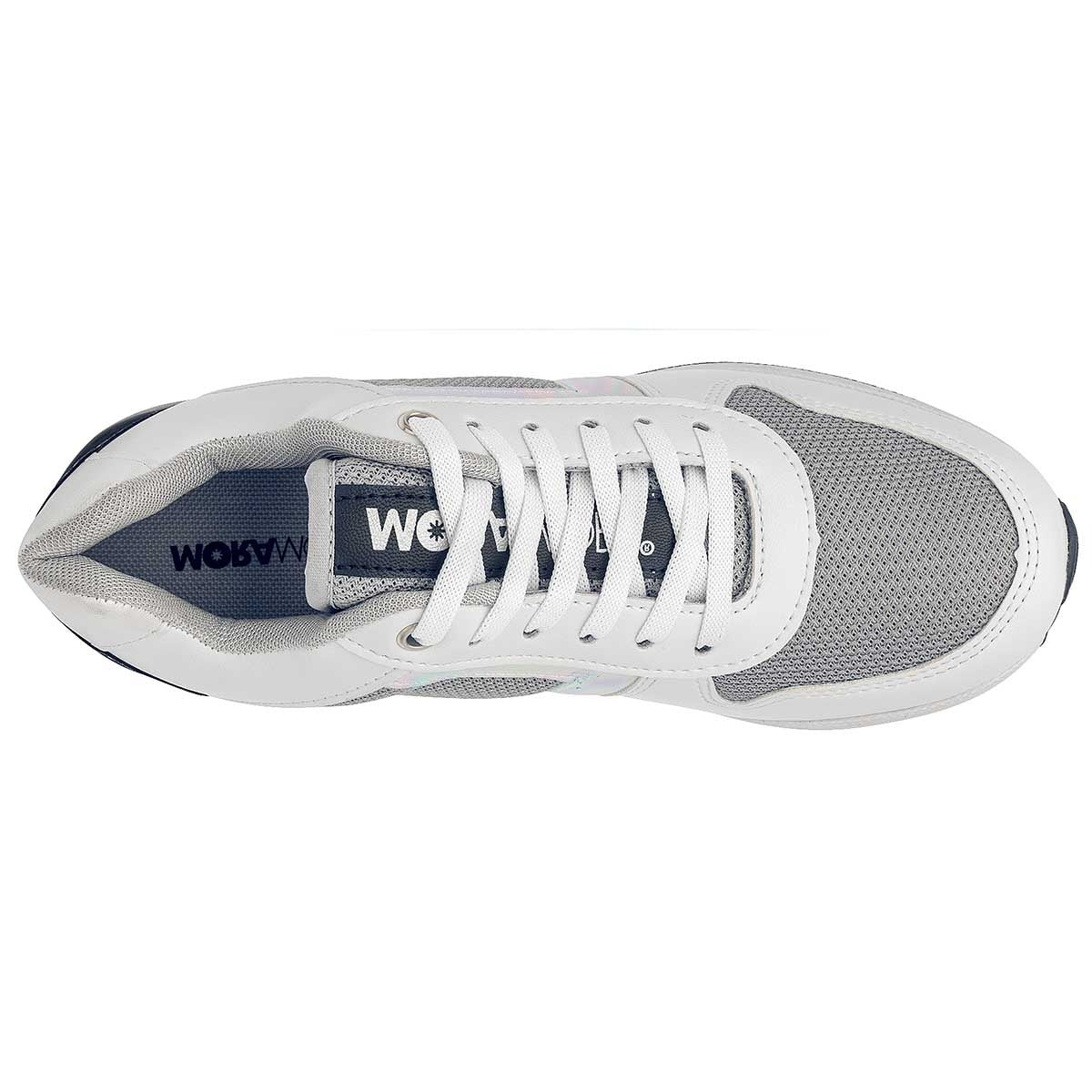 Tenis tipo deportivo Exterior Sintético Color Blanco Para Mujer De Moramora