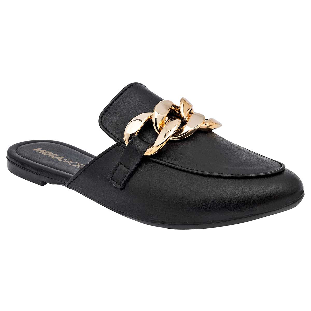 Flats puntales Exterior Textil Color Negro Para Mujer De Moramora