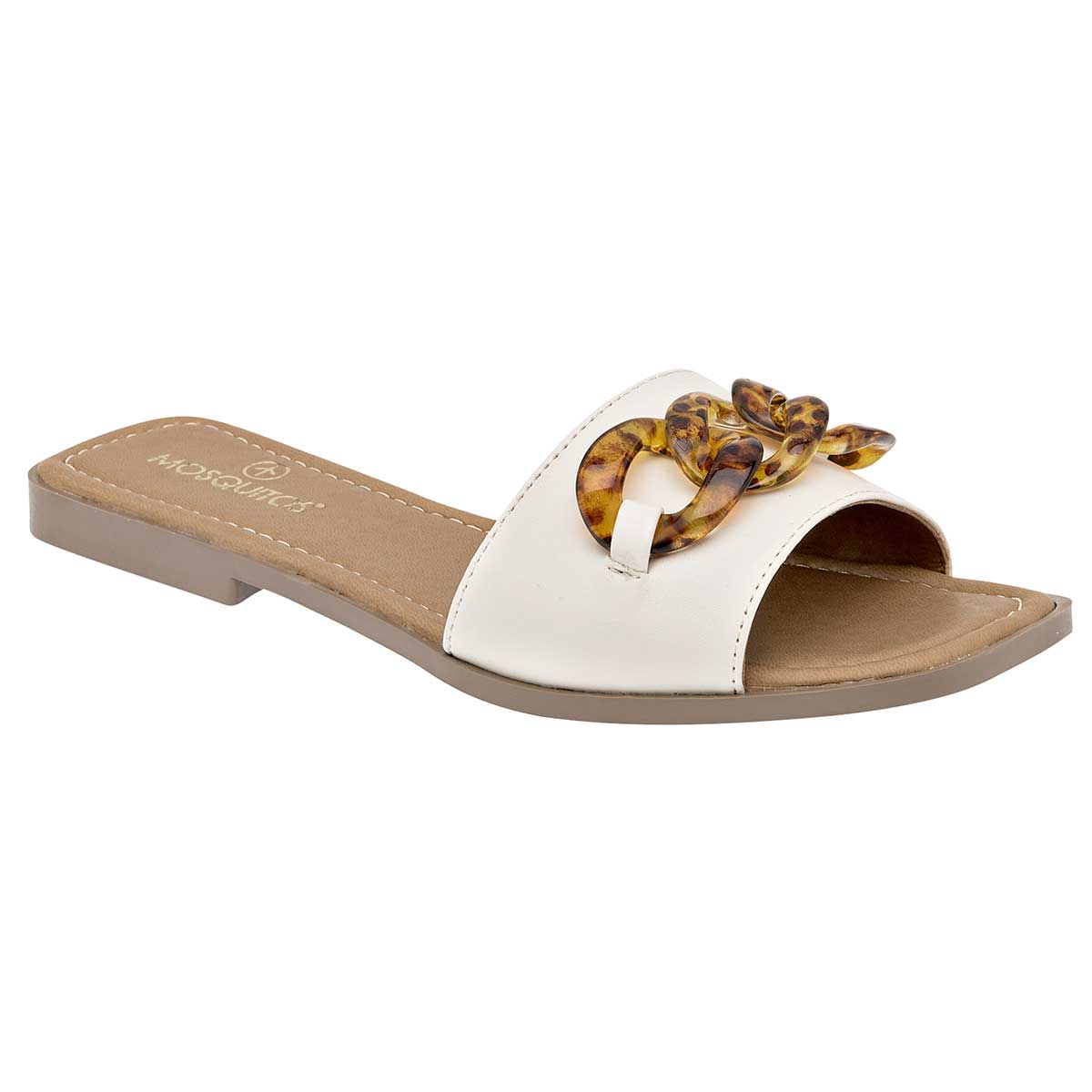 Sandalias de piso Exterior Sintético Color Blanco Para Mujer De RBCOLLECTION