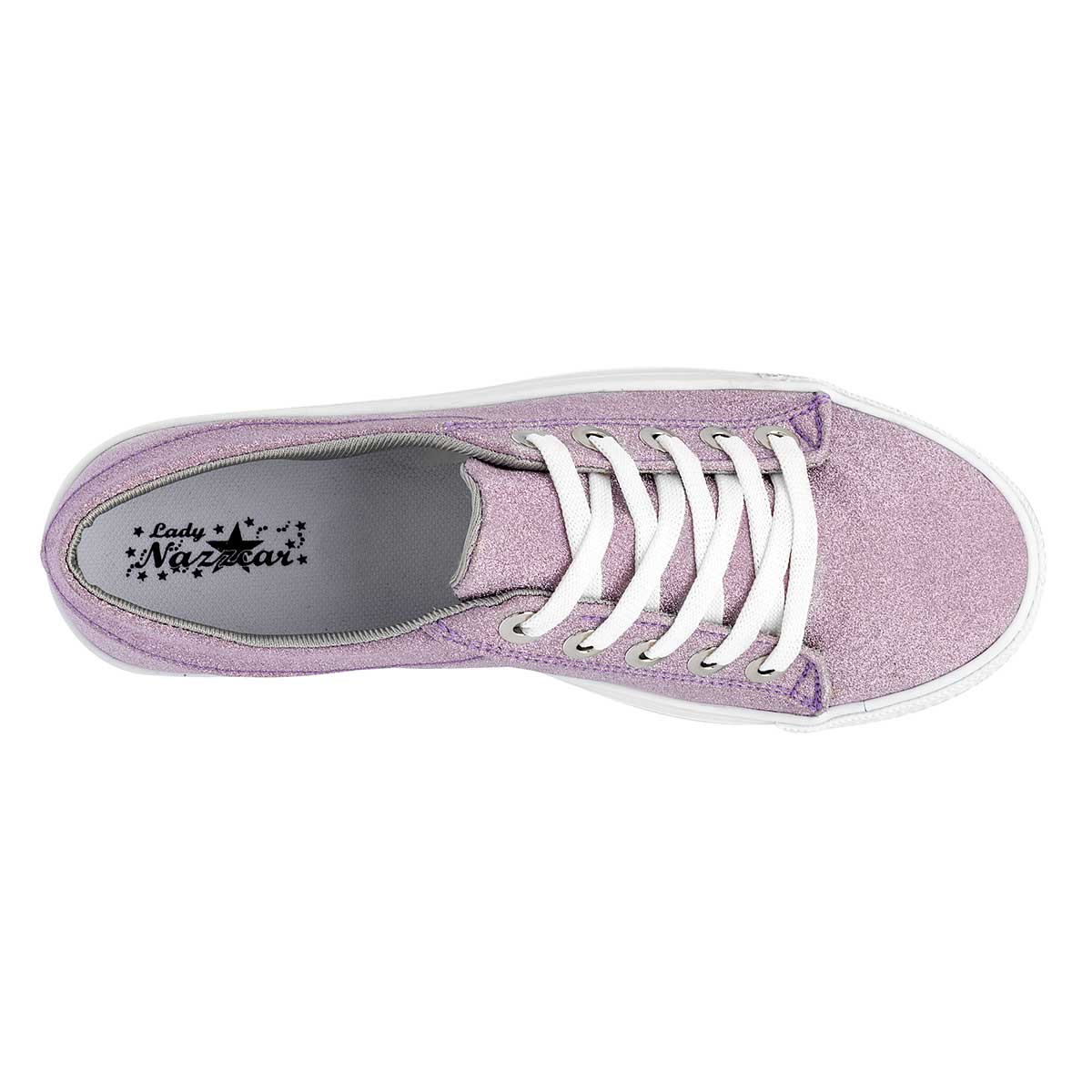 Tenis con cordones Exterior Textil Color Lila Para Mujer De Nazzcar