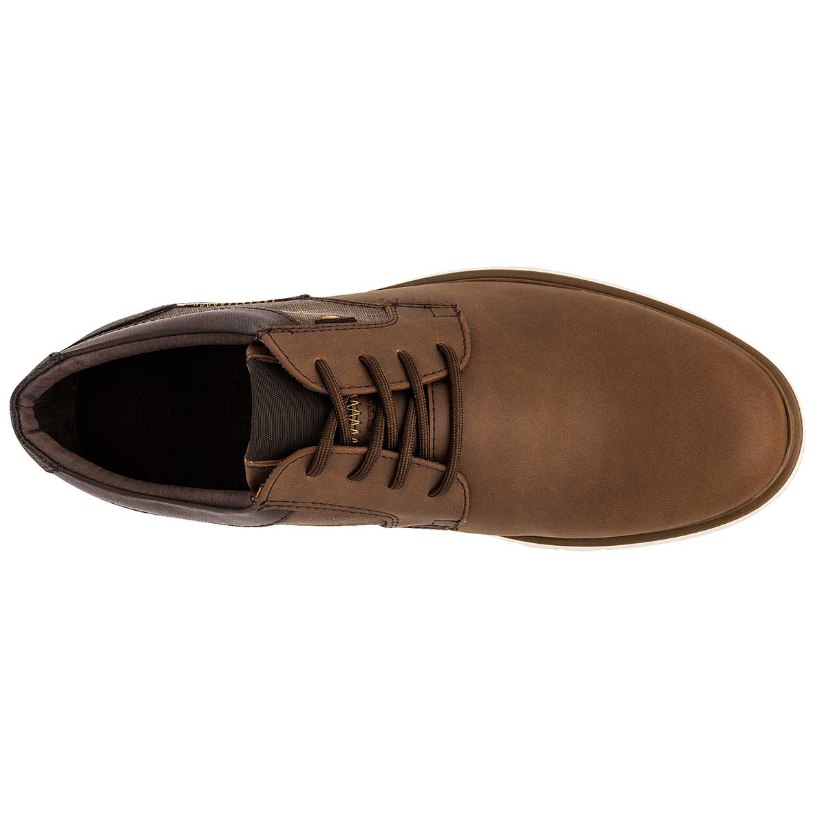 Oxfords Exterior Sintético Color Camel Con Café Para Hombre De Negro Total