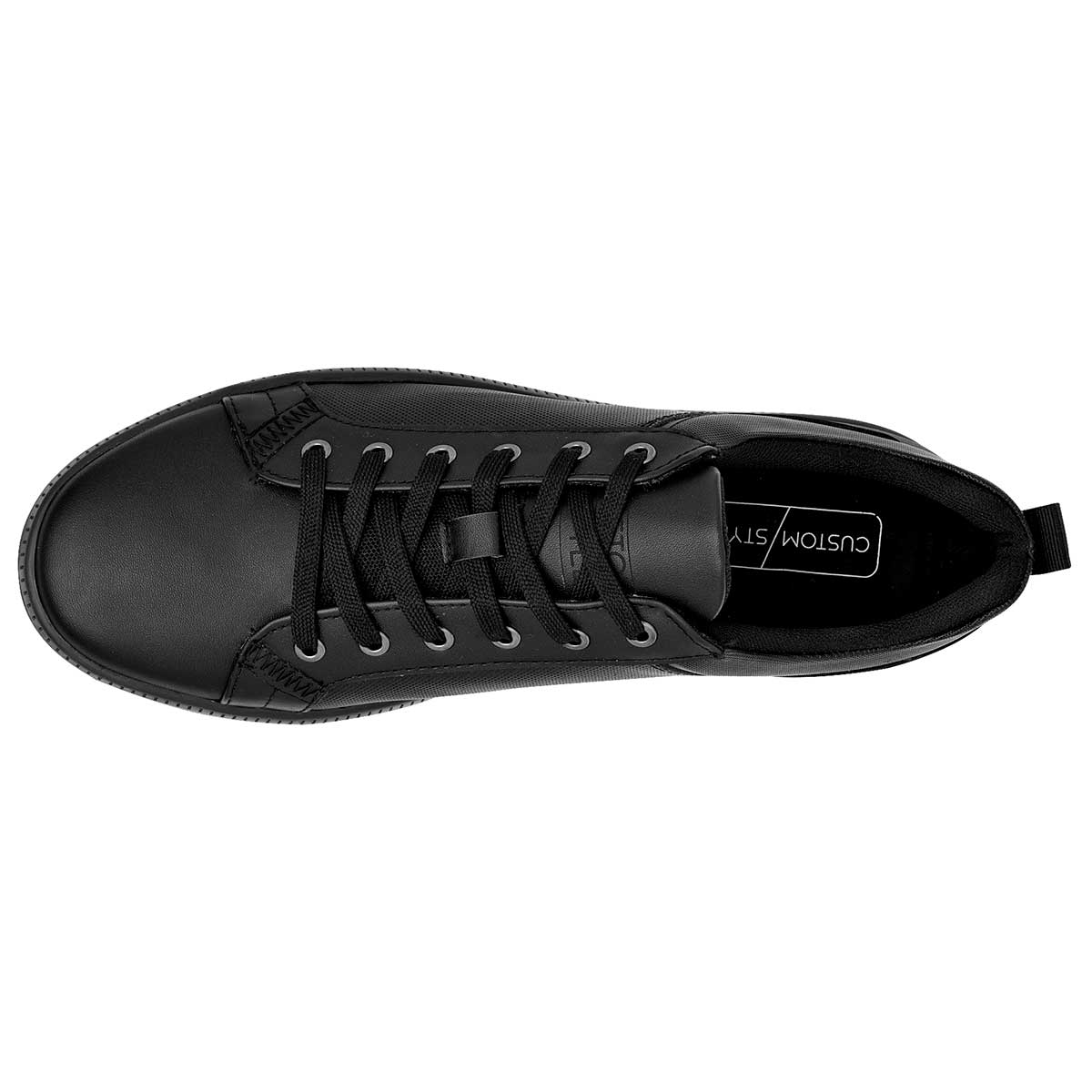 Tenis con cordones Exterior Sintético Color Negro Para Hombre De Negro Total