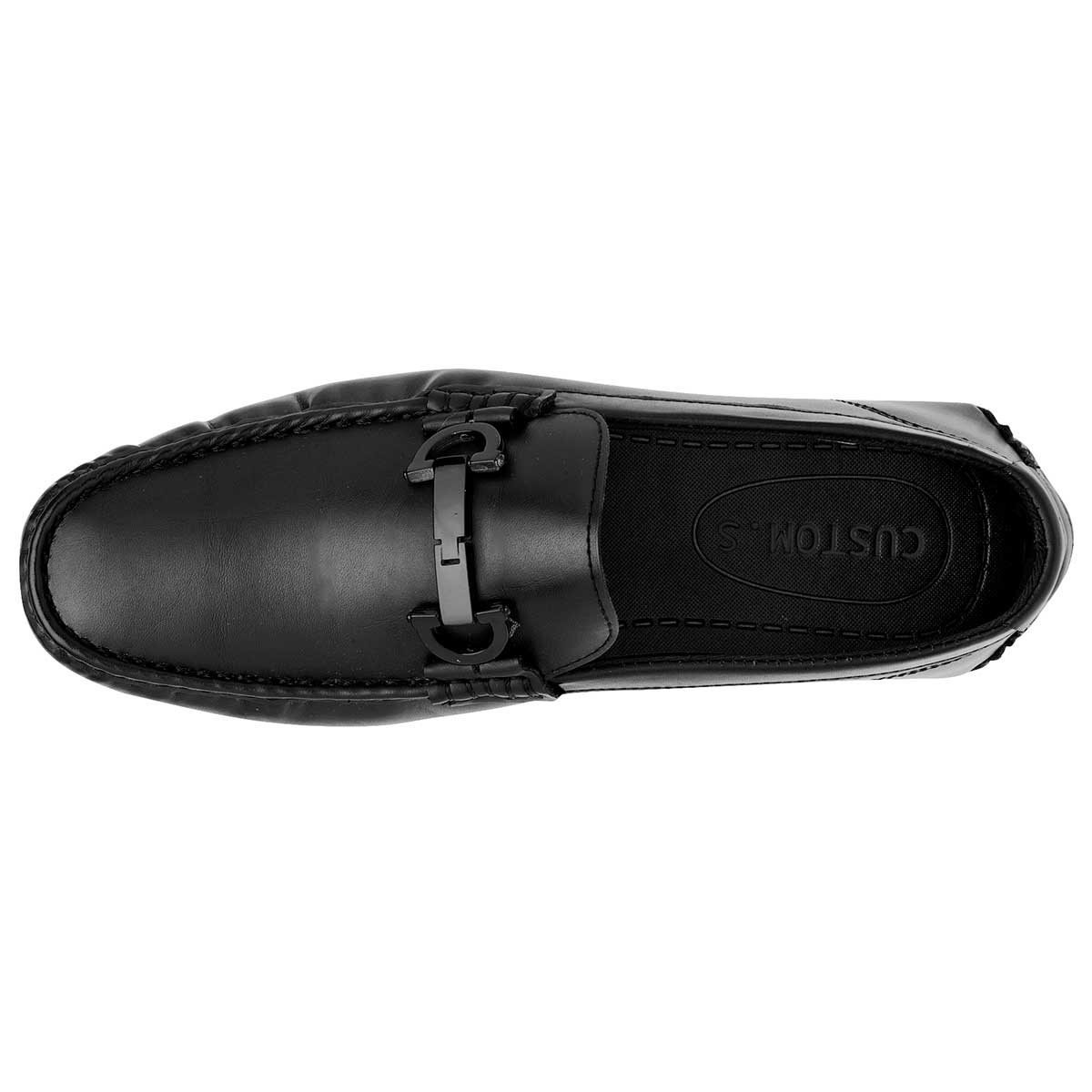 Mocasines Exterior Sintético Color Negro Para Hombre De Negro Total