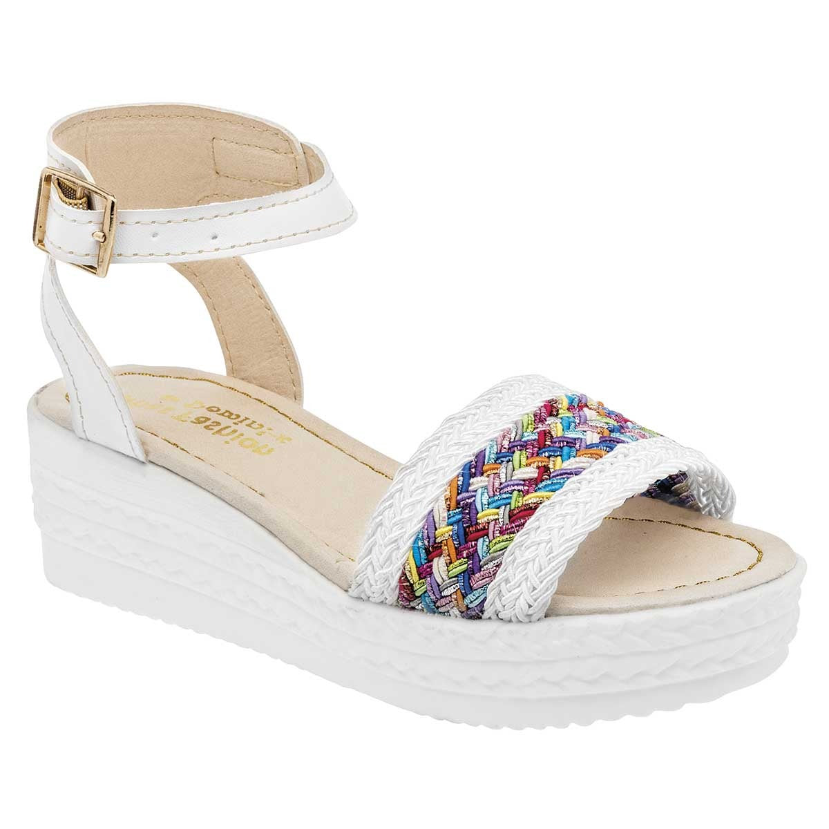 Sandalias Exterior Sintético Color Blanco Para Niña De RBCOLLECTION