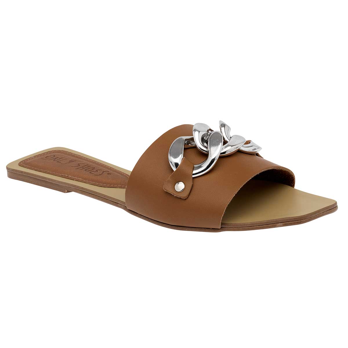 Sandalias de piso Exterior Sintético Color Camel Para Mujer De RBCOLLECTION