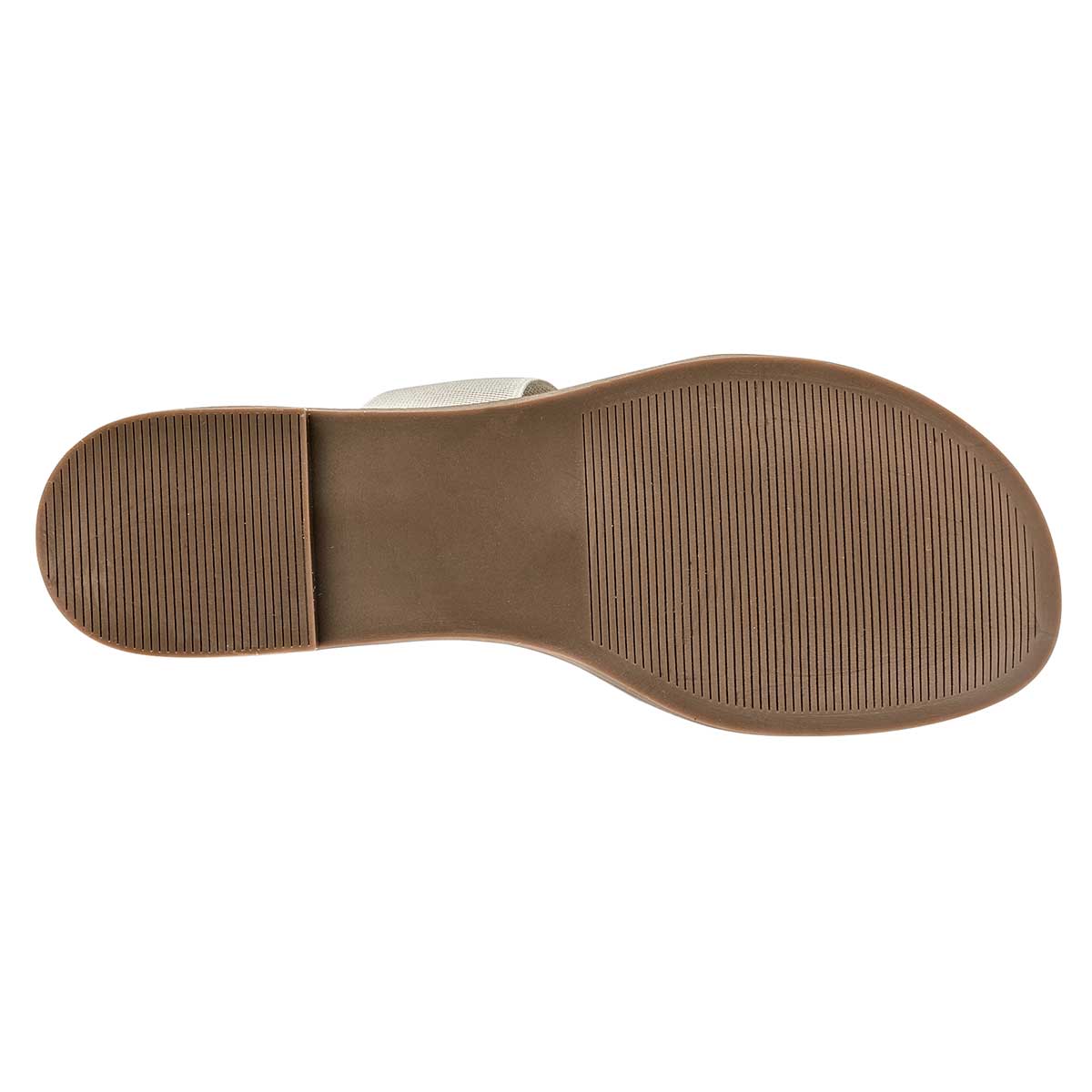 Sandalias de piso Exterior Textil Color Beige  Para Mujer De Oro Rosa