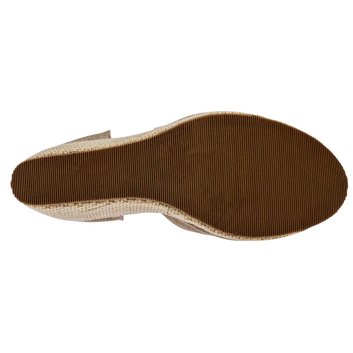 Sandalias con plataforma Exterior Textil Color Beige  Para Mujer De Oro Rosa