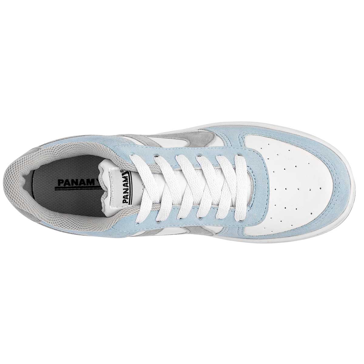 Tenis tipo deportivo Exterior Piel sintética Color Blanco Para Mujer De Panam