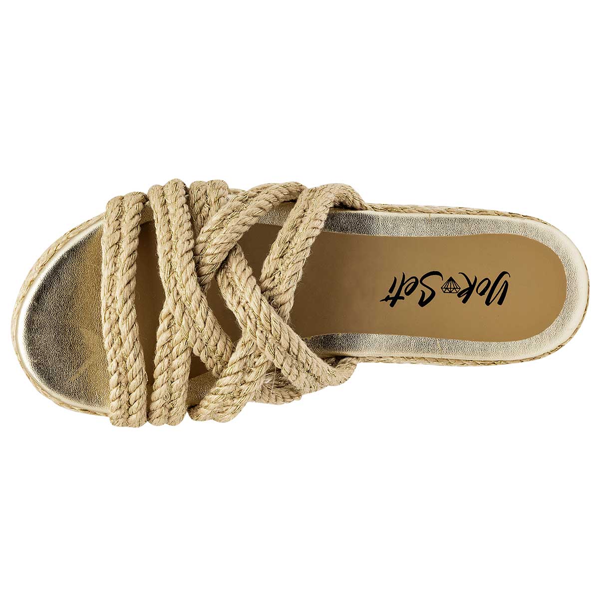 Sandalias con plataforma Exterior Sintético Color Beige Para Mujer De RBCOLLECTION