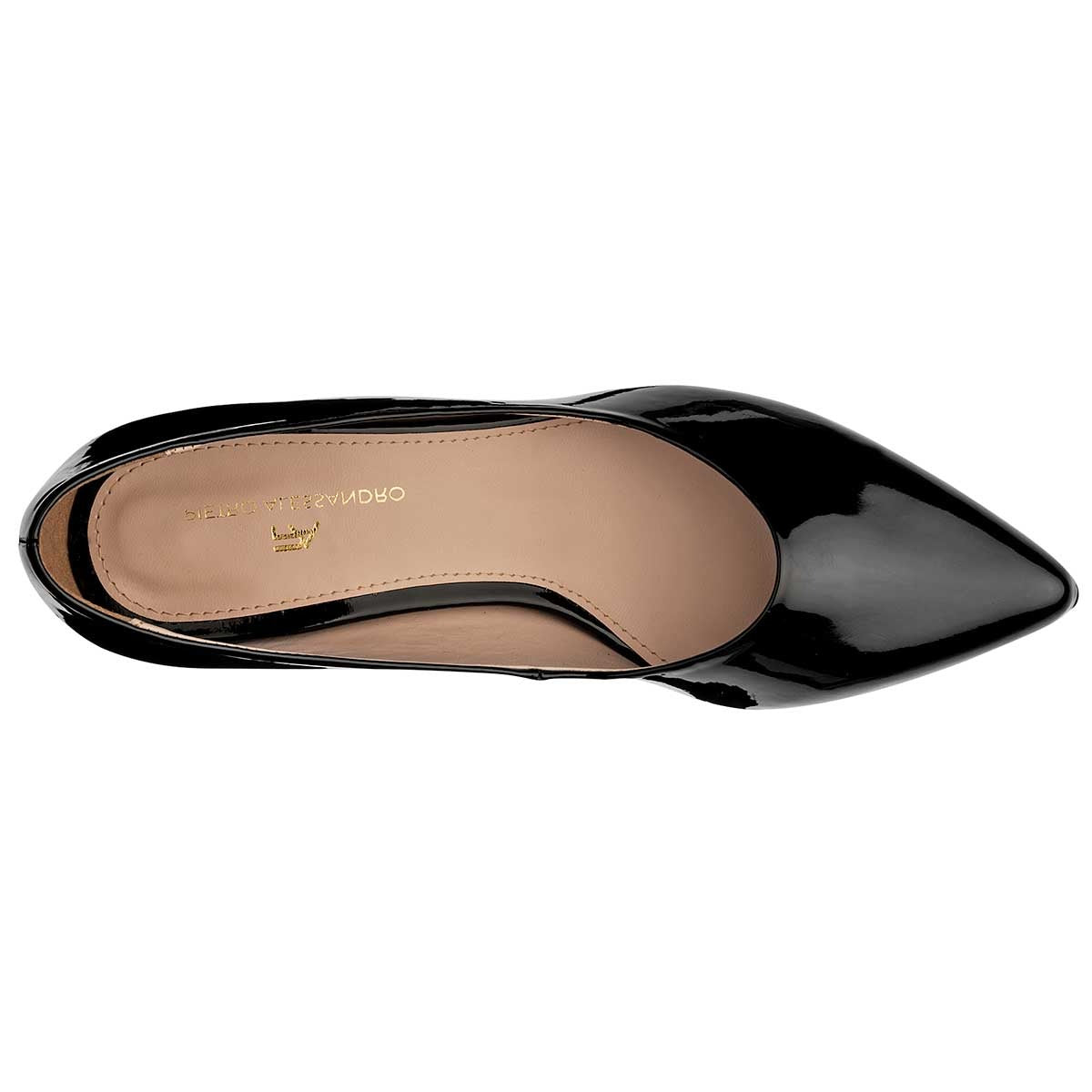 Zapatillas Exterior Piel sintética Color Negro De Charol Para Mujer De Pietro Alessandro