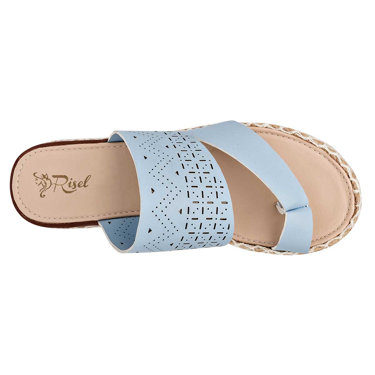 Sandalias con plataforma Exterior Sintético Color Azul Para Mujer De RBCOLLECTION