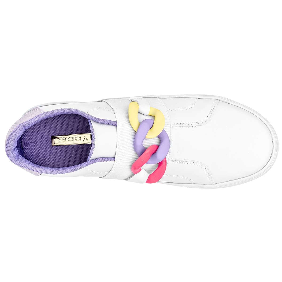 Tenis sin cordones Exterior Sintético Color Blanco Para Mujer De Daddy